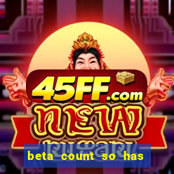 beta count so has changed pt br
